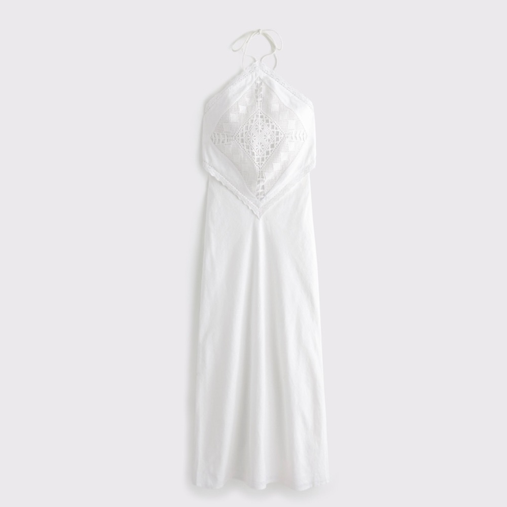 NWT A&F Halter Cutout Midi Dress